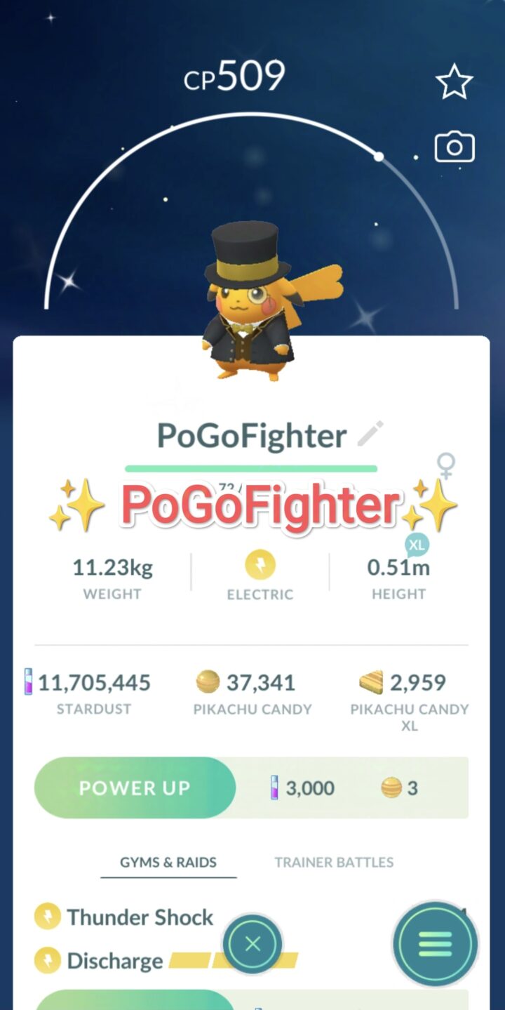 Pokémon GO Shiny Formal Pikachu with yellow accents - Trade 20.000 stardust (Read Describe)