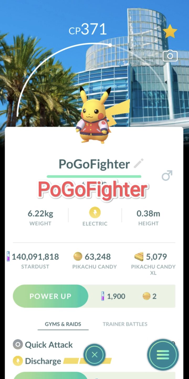 Pokémon GO World Championships 2025 Pikachu – Anaheim, California Location Card Background – Trade 20.000 stardust (Read Describe)
