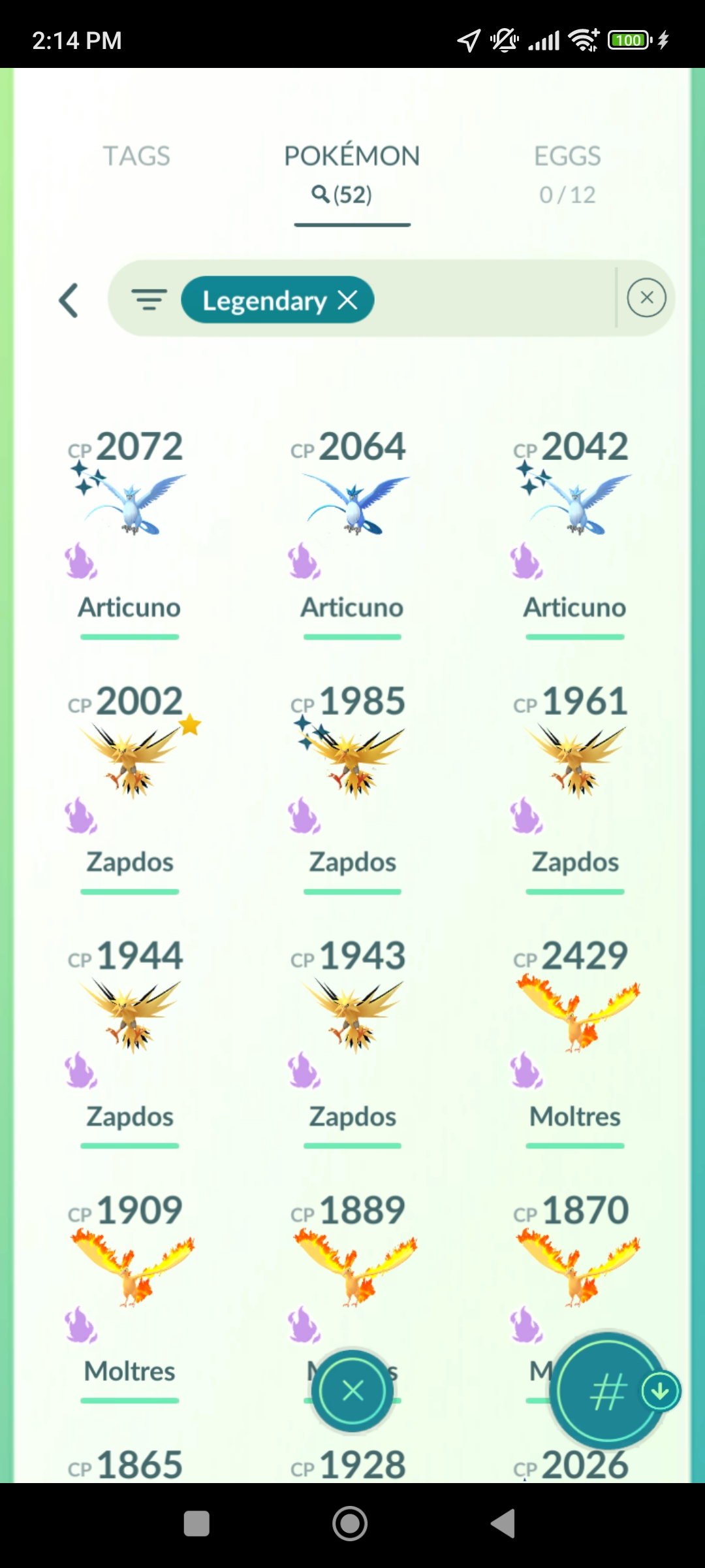 Pokémon GO Shiny Shadow Articuno x2, Shadow Zapdos, Shadow Lugia, Regigigas, Zekrom x2 - Mini Account (Read Describe) - Image 3