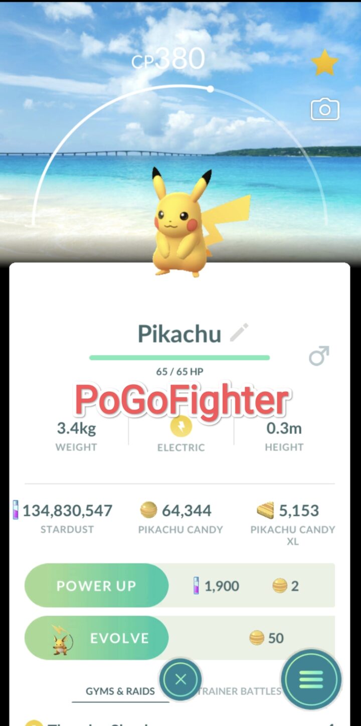 Pokémon GO Pikachu – Okinawa – Stamp Rally – Trade 20.000 stardust (Read Describe)