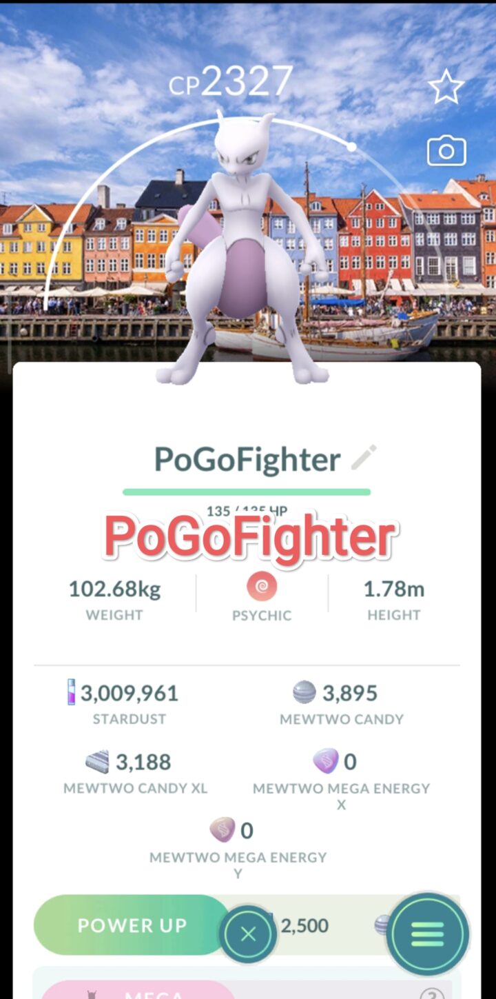 Pokémon GO Mewtwo - Copenhagen, Denmark Background - Go Fest 2026 - Trade 20.000 stardust (Read Describe)