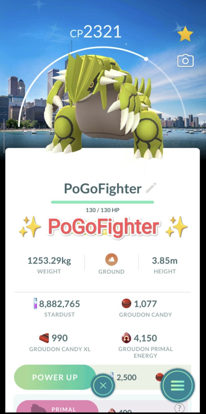 Pokémon GO Shiny Groudon - Chicago, United States Background - Go Fest 2026 - Trade 20.000 stardust (Read Describe)