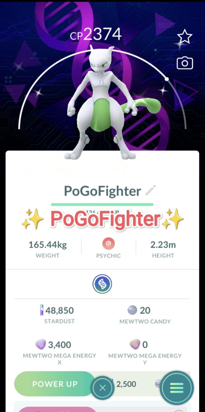Pokémon GO Shiny Mewtwo Special Background - Go Fest 2026 - Trade 20.000 stardust (Read Describe)