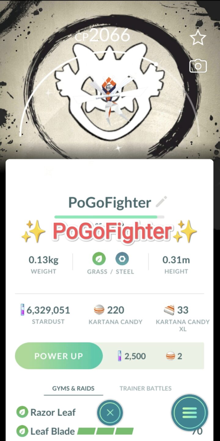 Pokémon GO Shiny Kartana Special Background - Go Fest 2026 - Trade 20.000 stardust (Read Describe)