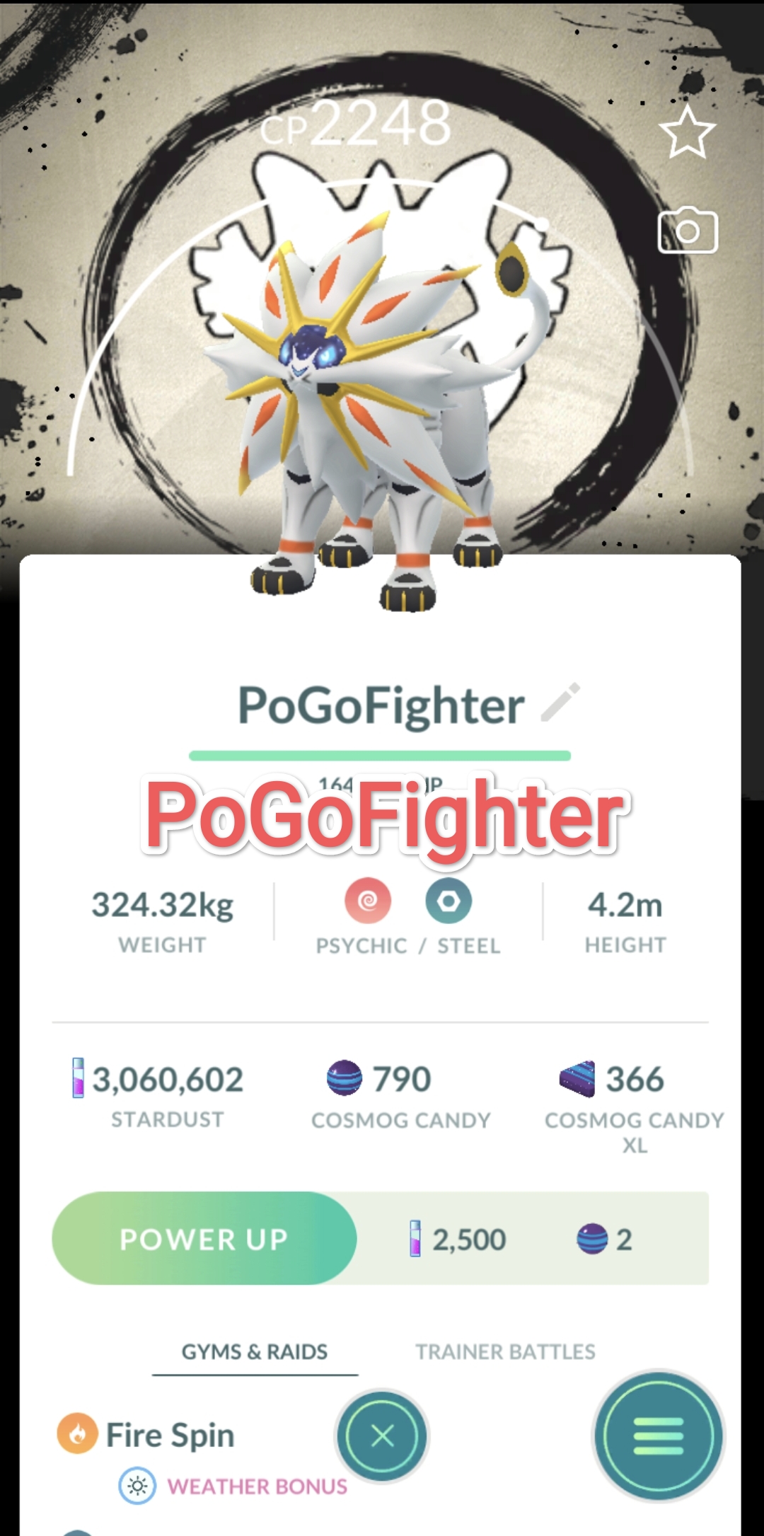 Pokémon GO Solgaleo Special Background - Go Fest 2026 - Trade 20.000 stardust (Read Describe)